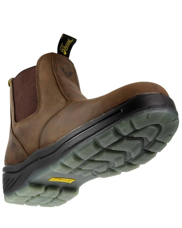 Thorogood Men's 6x22 Composite Toe Slip-On Work Boot Brown - 804-3166