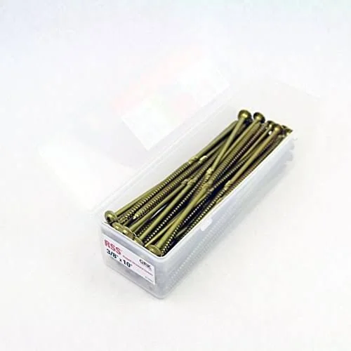 GRK Fasteners - 3/8 in RSS Rugged STRUCTURAL Screws - 10 in - 50 Pack