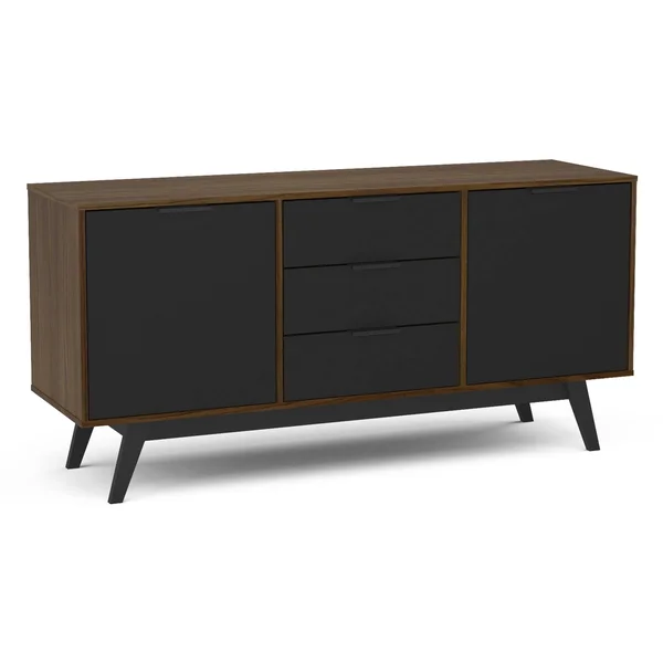 Edina Buffet Dark Brown Black - Chique - Dark Brown/Black
