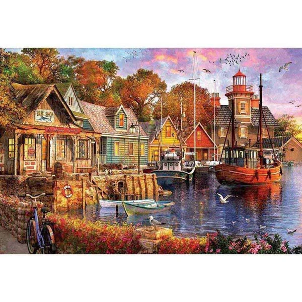 Educa 5000pc Puzzle The Harbor Evening