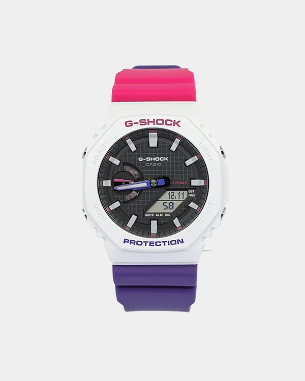 G Shock Retro Range Series GA2100THB-7A White/Pink/Purple
