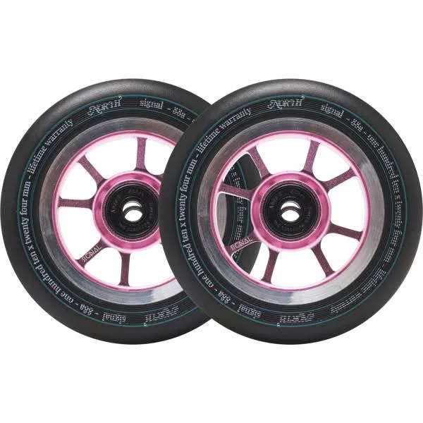 North Scooters Signal Wheels – 110 x 24mm - 110mm - Black-Rose Gold