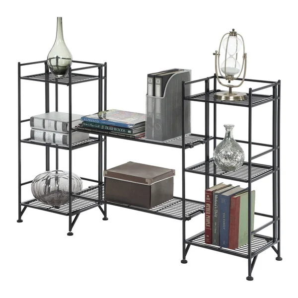 Convenience Concepts Xtra Storage 4 Piece Metal Folding Shelf (White)