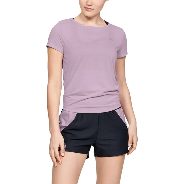 Under Armour Women's Whisperlight Short Sleeve Shirt - Pink - Xs