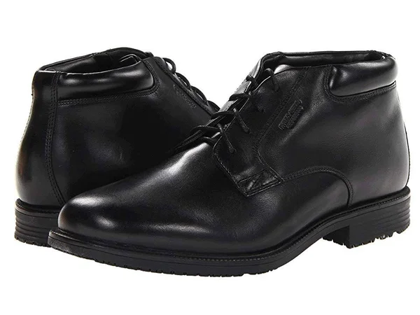 Rockport Men's Essential Details Waterproof Chukka Boot Black - 8, W