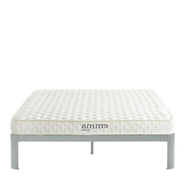 America Luxury Modern Contemporary Urban Design Bedroom Twin Size 6inch Mattress, Fabric, White