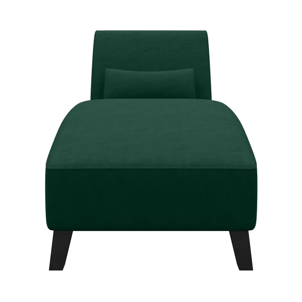 Cara Snuggler Chaise Velvet Emerald Green - Handy Living