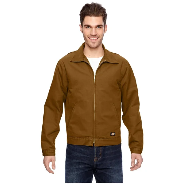 Dickies LJ539 Canvas Jacket - Rinsed Brown Duck - 5XL