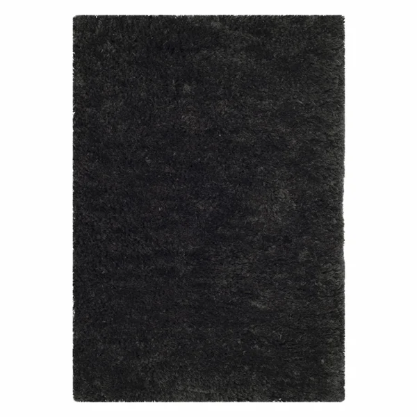 Safavieh Sheep Shag SSG120C Charcoal Rug 6& x 6& Round