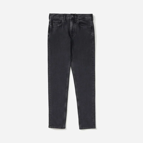 Men's Slim 4-Way Stretch Organic Jean - Uniform by Everlane in Washed Black, Size 34x32