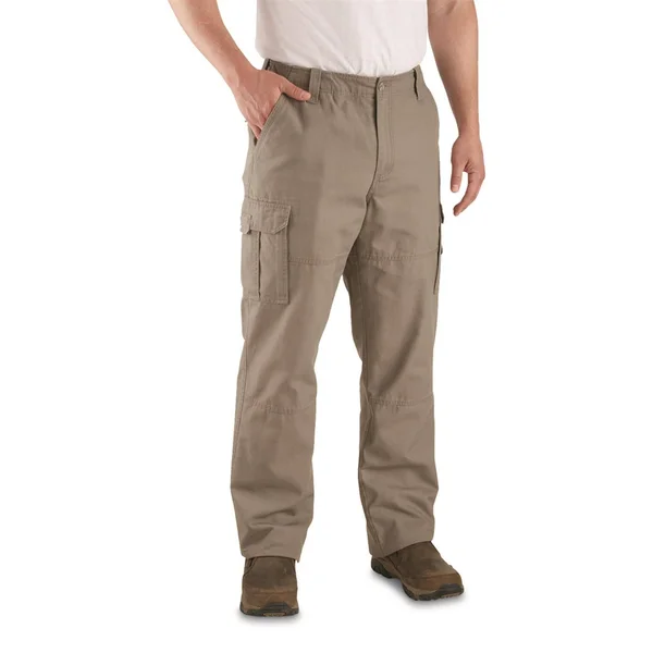 Guide Gear Men's Flannel-Lined Cotton Cargo Pants, Male, W34 L30, Driftwood