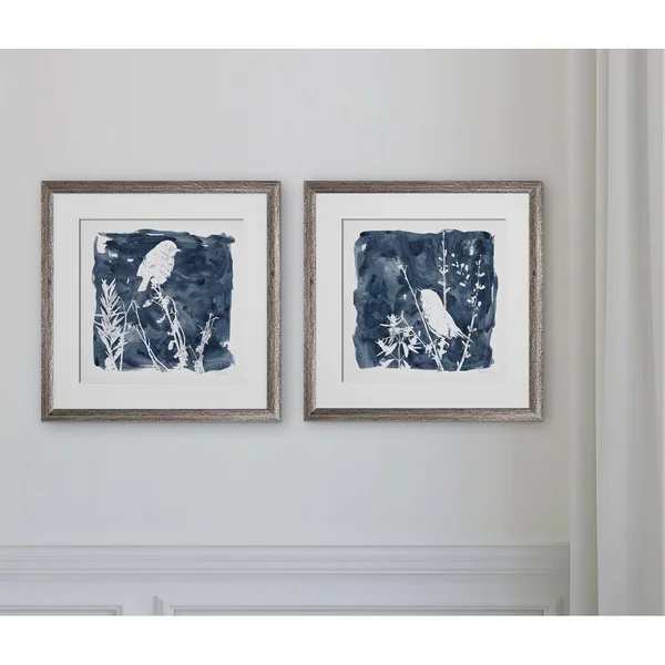 Wexford Home Indigo Bird -2 Piece Set
