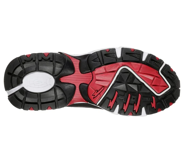 Skechers Mens Stamina Cutback Black Red Size 7.5 - Men's