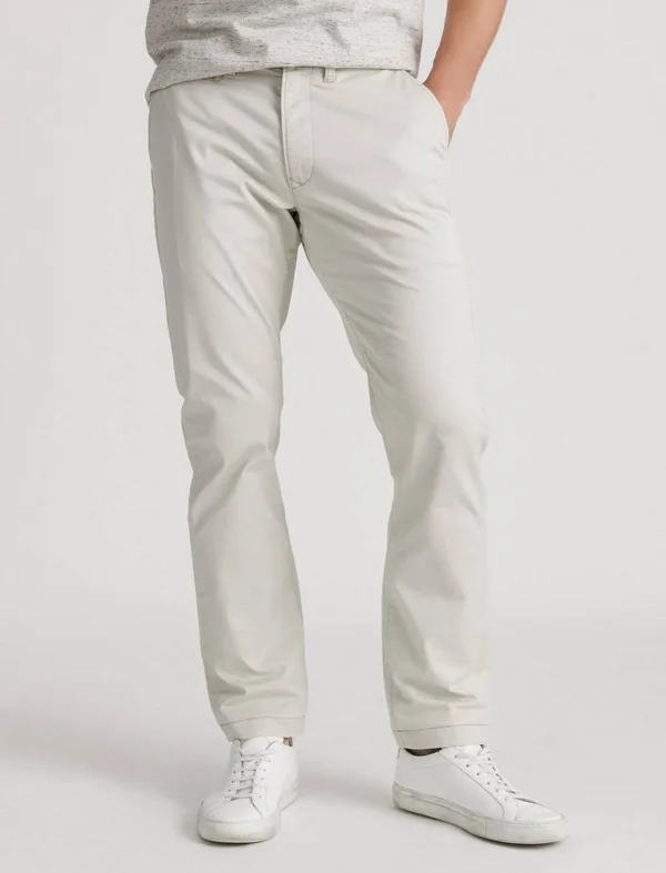 410 Coolmax Stretch Chino Pant - Lucky Brand Men's Chino Pants in Moonstruck Cream - Size 38 x 30