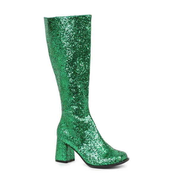 Ellie - Womens Gogo-g Boots Green Glitter, Size-6
