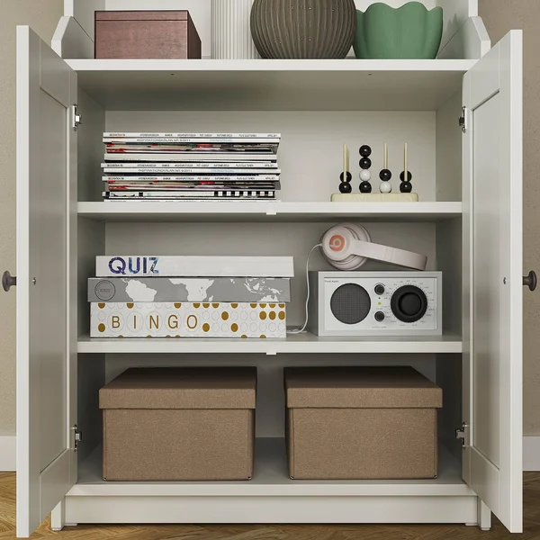 IKEA - HAUGA High Cabinet with 2 Doors - White, 27 1/2x78 3/8 20415046