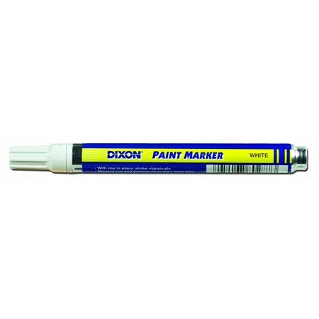 Paint Markers, Medium Tip, Box of 12, White (80229), Permanent, Opaque Color by Dixon