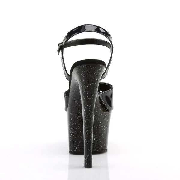 Pleaser - SKY-309HG 7, Gold Hologram/Black