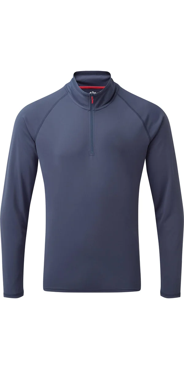 Gill Men's UV Tec Long Sleeve Zip Shirt