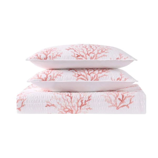 Oceanfront Resort Cove Quilt Set Blue King