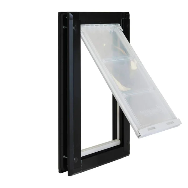 Endura Flap Pet Doors Single Flap Pet Doors for Doors - Black