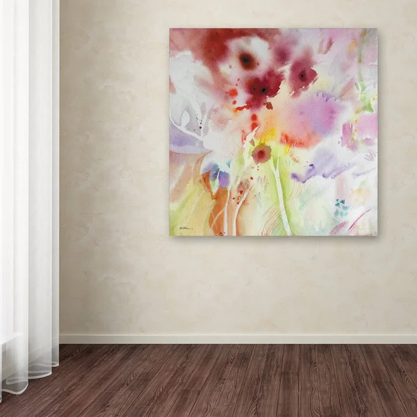 Trademark Fine Art 'Garden Impressions 3' Canvas Art by Sheila Golden - Size: 35 x 35