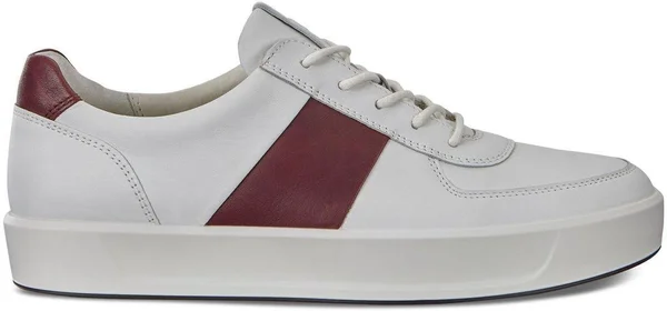Ecco Men's Soft 8 Sneaker - White, Rust