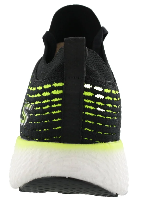 Skechers Men's Max Road 4, Black/Lime, 12