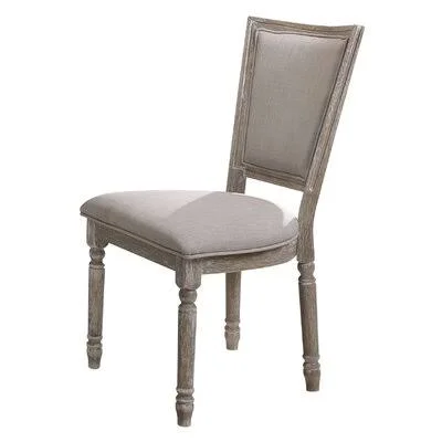 Acme Romano Side Chair (Set-2) - Fabric & Reclaimed Gray (2Pc/1Ctn) 60172 One Allium Way