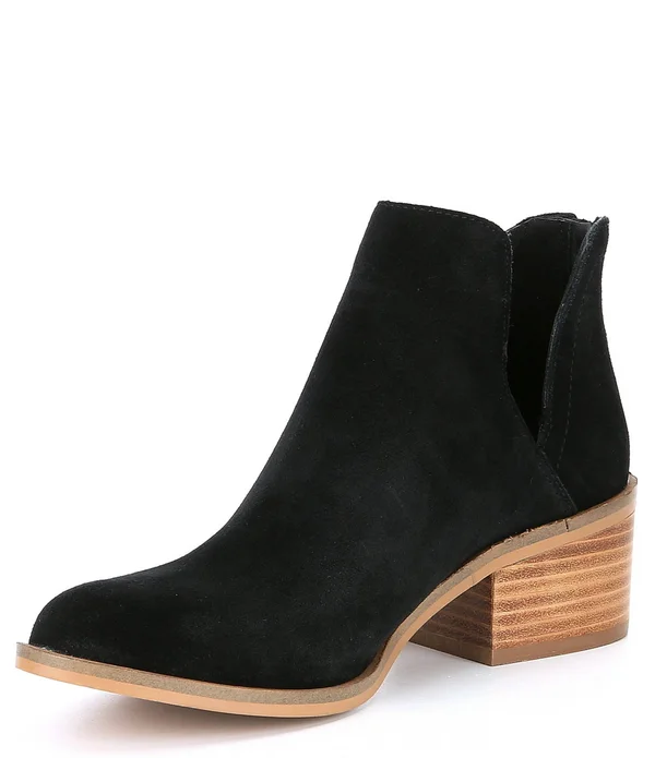 Steve Madden Lancaster Bootie Black Suede, Women's, Size: 6.5