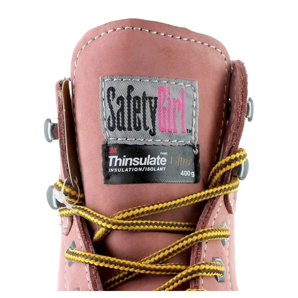 Safety Girl II Insulated Work Boot - Steel Toe Light Pink
