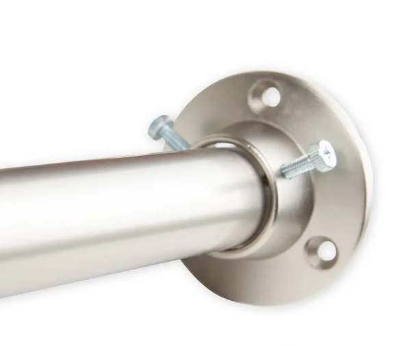 InStyleDesign 1x22 Premium Adjustable Room Divider Rod and Socket Set - 48 to 84 Inches - Satin Nickel