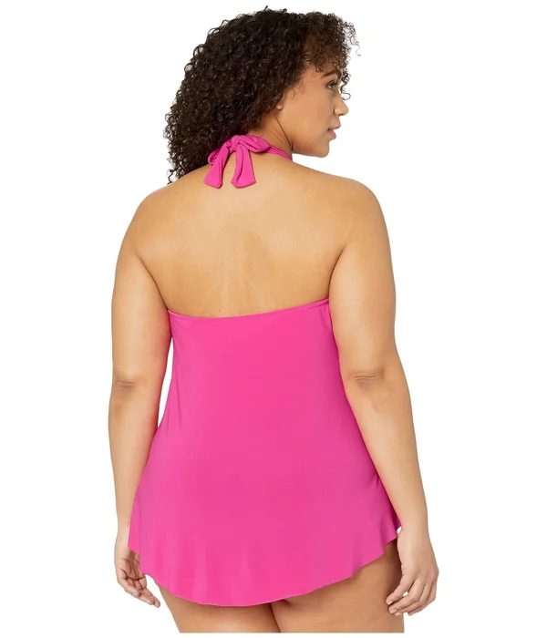 Plus Size Women's Magicsuit Sophie Underwire Tankini Top - 22W, Rose