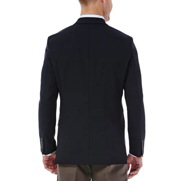 Haggar Men's in Motion Tailored-Fit Blazer - Blue - 40 Long