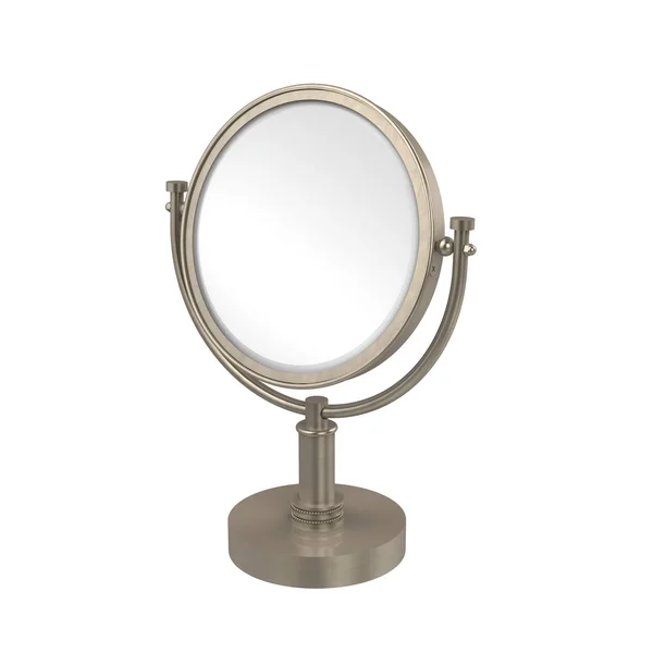 Allied Brass 8-in Vanity Top Make-Up Mirror 3X Magnification - Antique Pewter