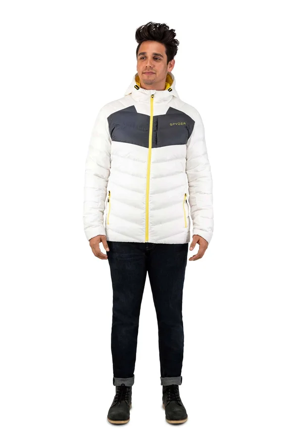Spyder Men's Timeless Hoodie Down Jacket - Small - Old Glory