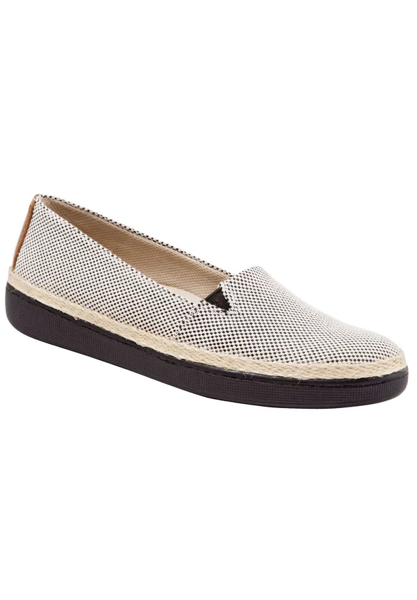 Trotters Accent Women's Casual Slip on Black Linen - 7 Medium
