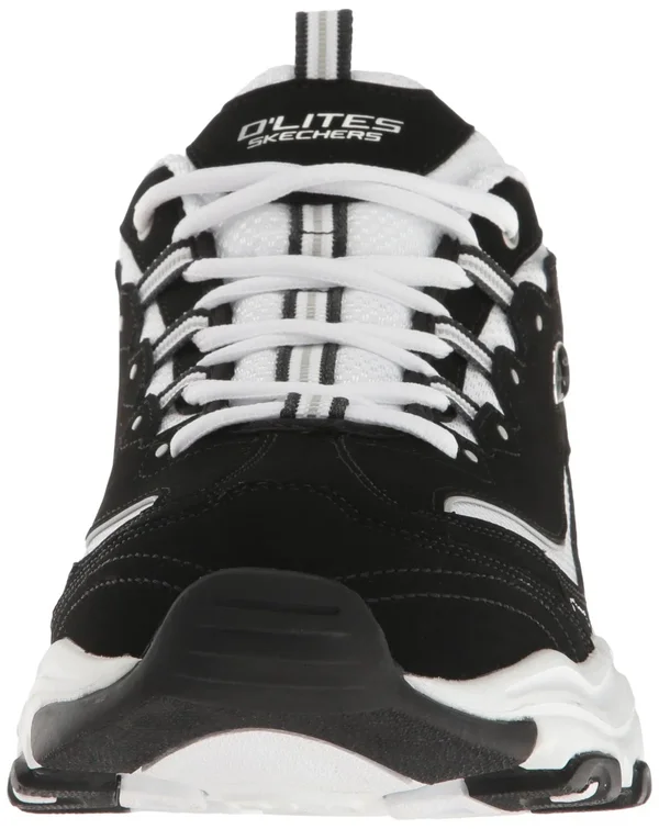 Skechers D&Lites Men's Shoes, 7, Black White
