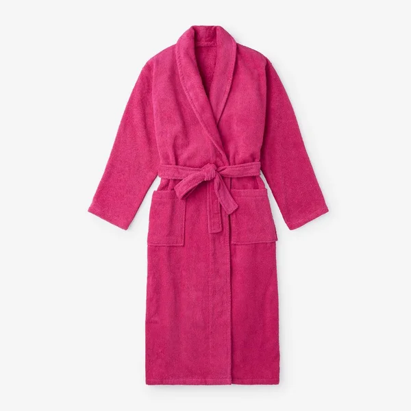 The Company Store Women's Small Magenta Turkish Cotton Long Robe - Pink