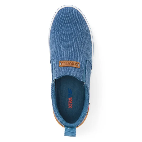 Xtratuf Women's Canvas Sharkbyte Deck Shoe, Blue, 8