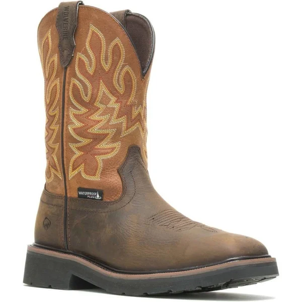 Wolverine Men's Rancher Waterproof Steel Toe Boot - W211112, Dark Coffee