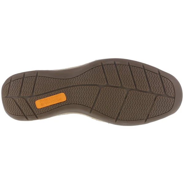 Rockport Men's Brown Internal Met Guard, Steel Toe Boat Shoe RK6734