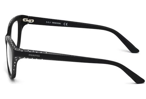 Swarovski Dame Plastic Eyeglasses - 002 - Matte Black