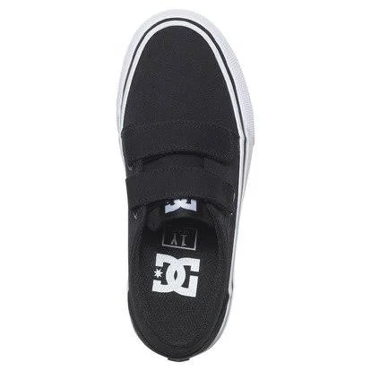 DC Shoes Boys& Trase V Sneakers Black - White 5.5