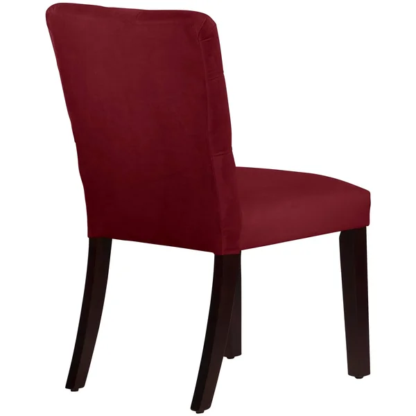Skyline Furniture Mfg Tufted Chair in Velvet Berry (68-6VLVBR)