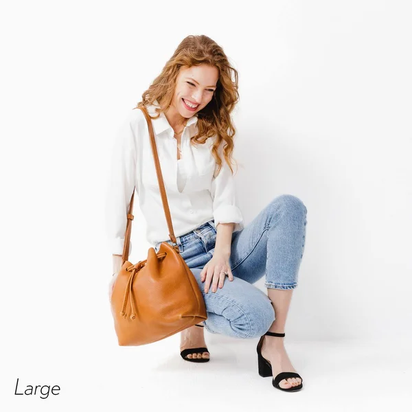 &Almost Perfect& Bucket Bag - Dune, Large