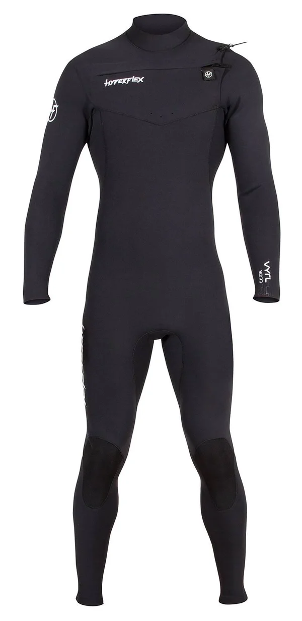 4/3mm Men's Hyperflex VYRL Fullsuit - Chest Zip - Size: XL, Black