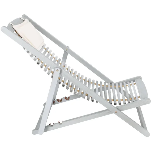 Safavieh Rendi Relax Chair with Pillow - Grey/Beige (Set of 2)