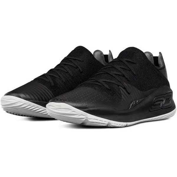 Under Armour Curry 4 Low Black Men's Basketball Shoes - Size: 9.5