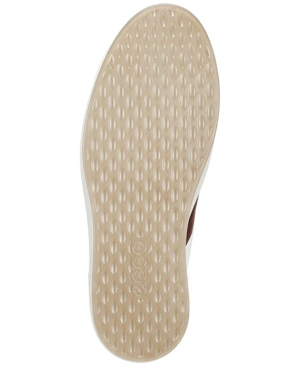 Ecco Men's Soft 8 Sneaker - White, Rust